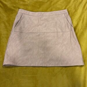 Shinestar size large, leather pink skirt